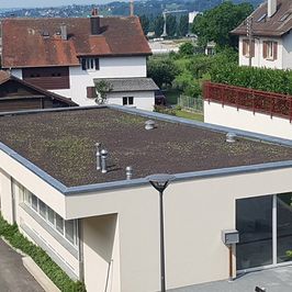 Couverture de toit plat en gravier