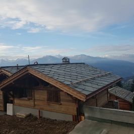 Rénovation de la couverture d'un chalet